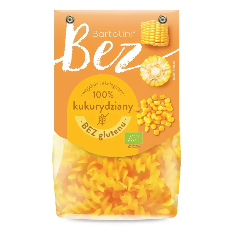 Makaron kukurydziany świderki bezglutenowy EKO 250 g