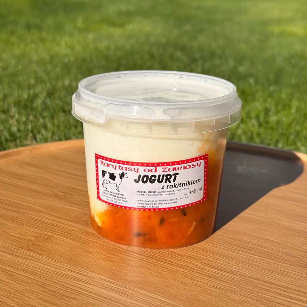 Jogurt naturalny z rokitnikiem 365 ml